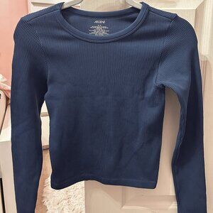 Ardene Ribbed Cropped Long Sleeve